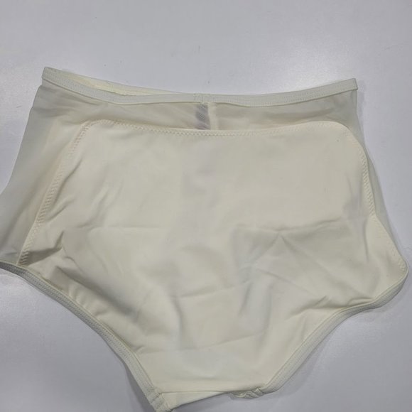 Solid & Striped Brigitte Mesh Bikini Bottom Cream - Picture 3 of 9